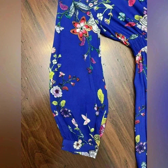 Maeve Maplewood Dress XS Long Sleeve Fit Flare Boho Floral Anthropologie EUC - Picture 5 of 15